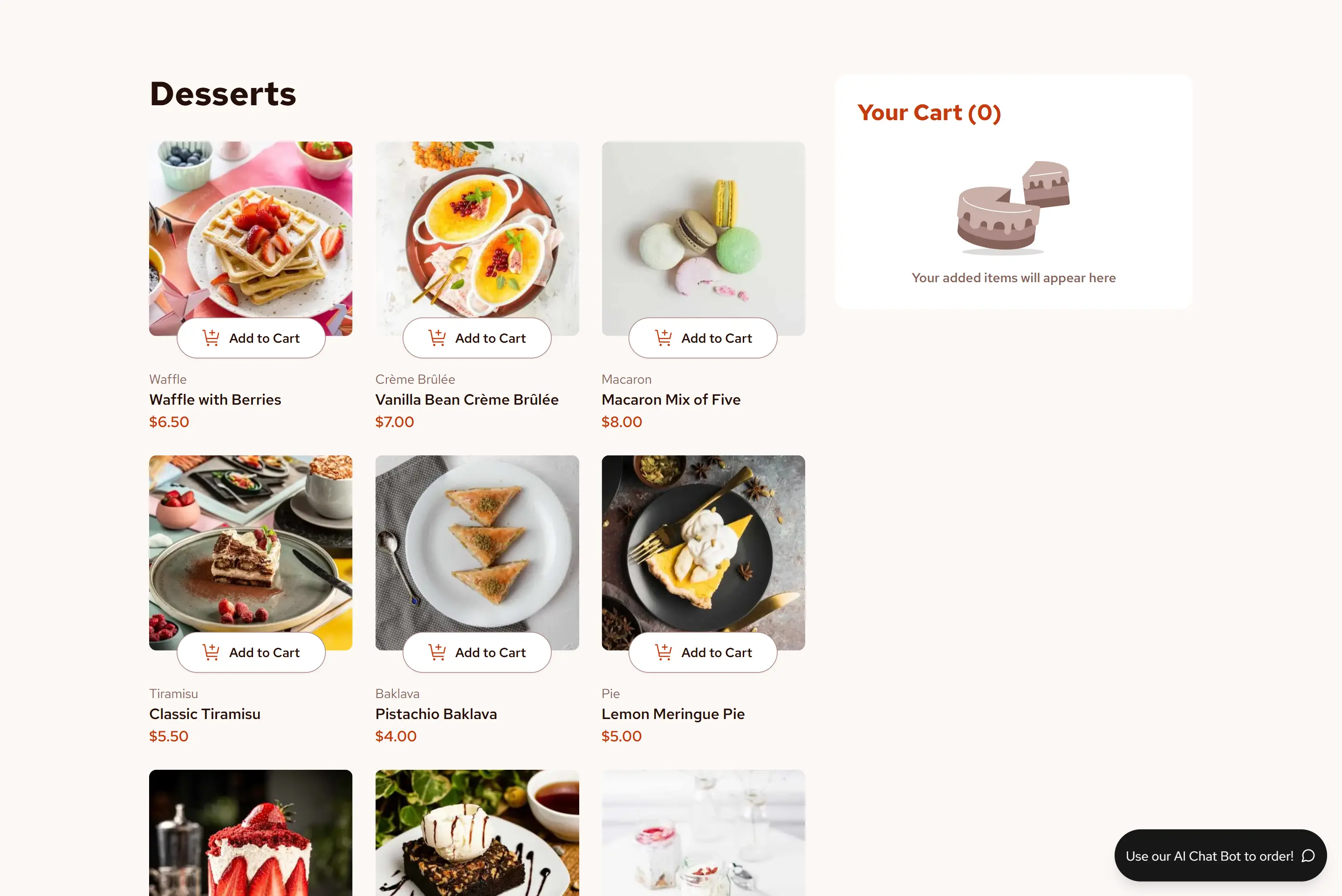 AI Ordering System